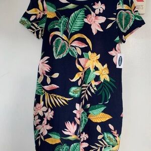 Old Navy Navy Blue Floral dress